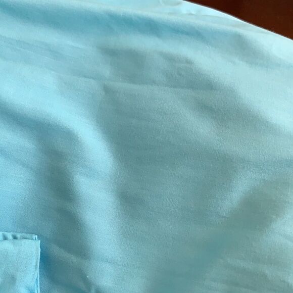 Vintage handmade aqua blue chintz maxi skirt - Picture 8 of 8